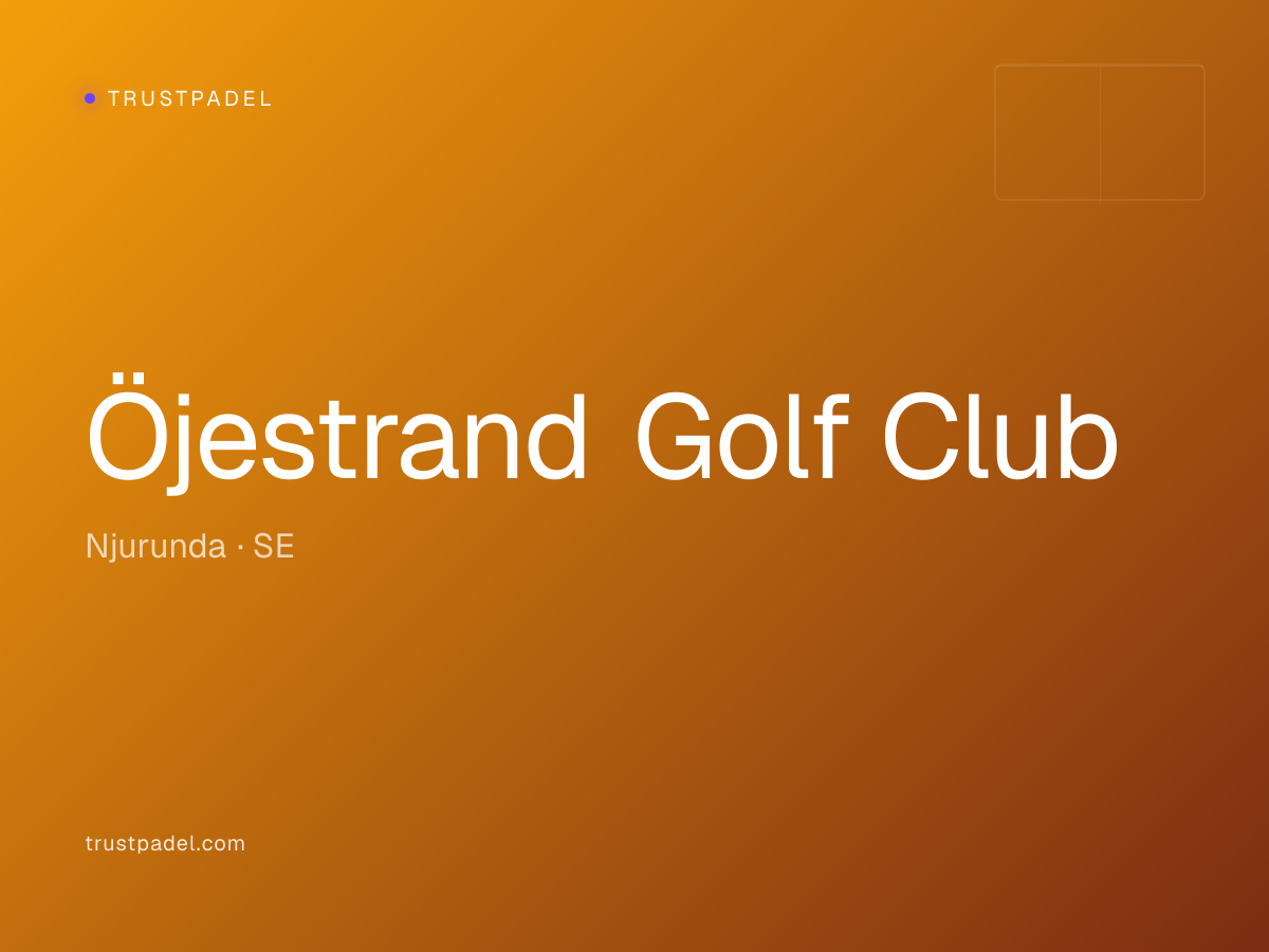 Öjestrand Golf Club padel club