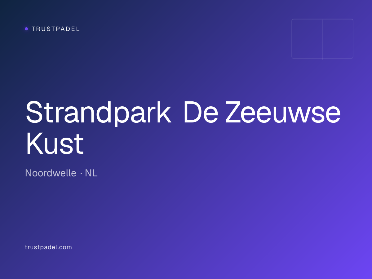 Strandpark De Zeeuwse Kust padel club