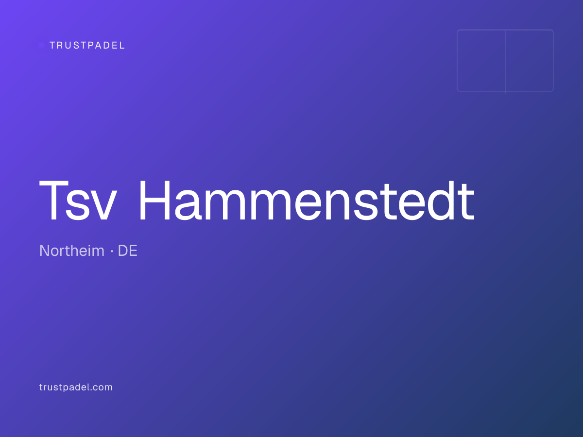 Tsv Hammenstedt padel club