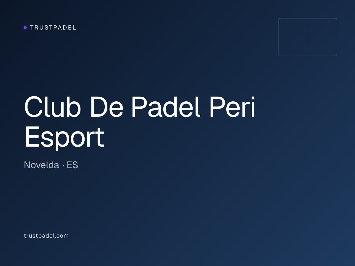 Club De Padel Peri Esport padel club