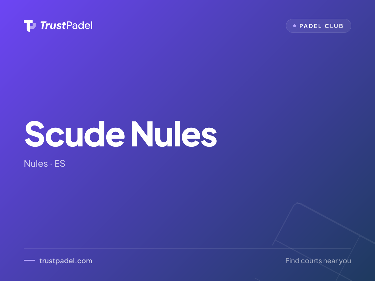 Scude Nules padel club