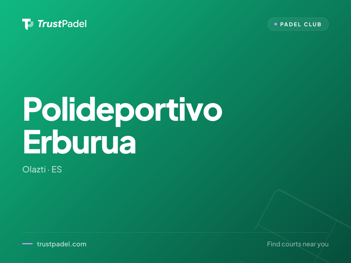 Polideportivo Erburua padel club