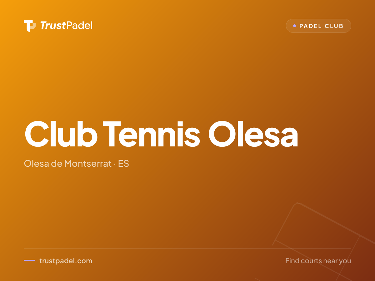 Club Tennis Olesa padel club