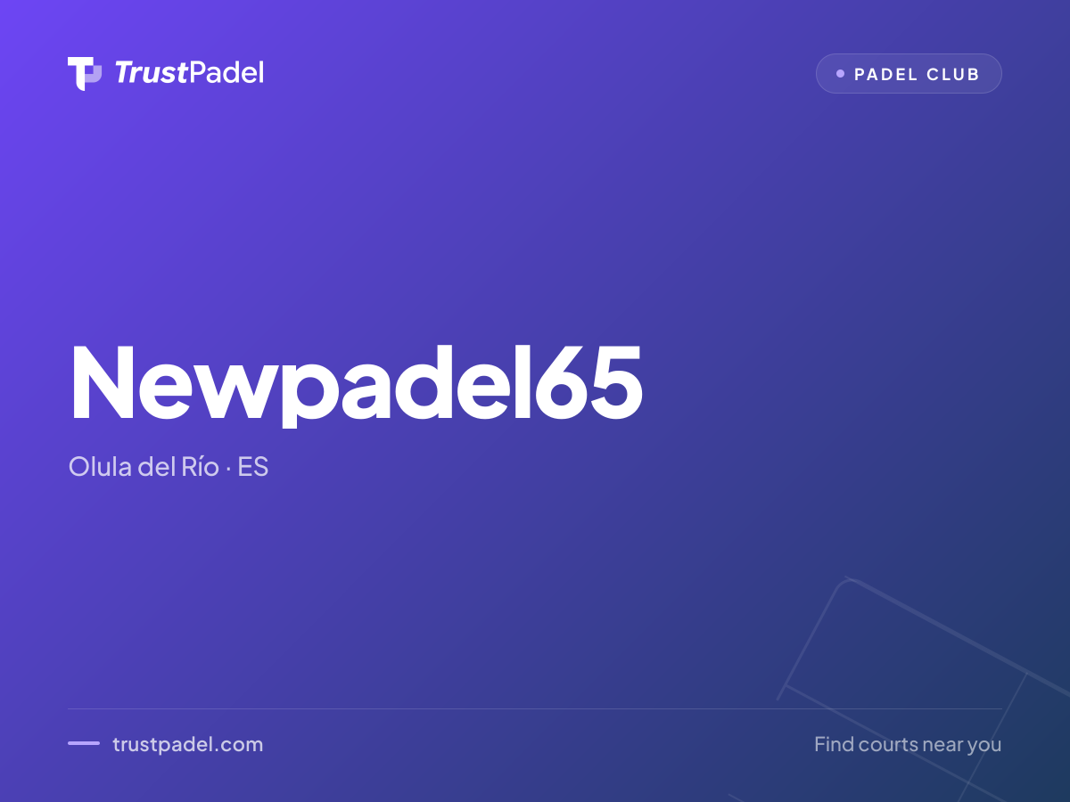 Newpadel65 padel club
