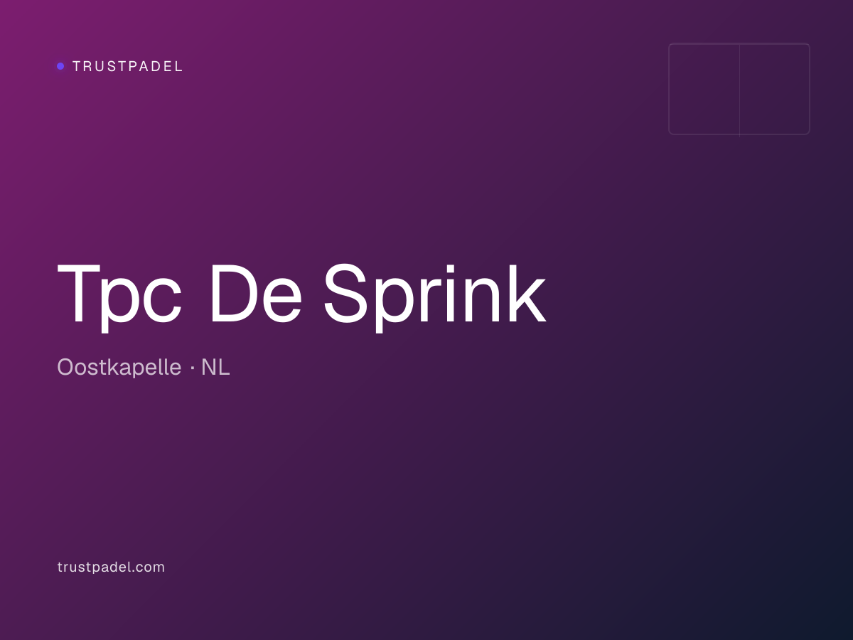 Tpc De Sprink padel club