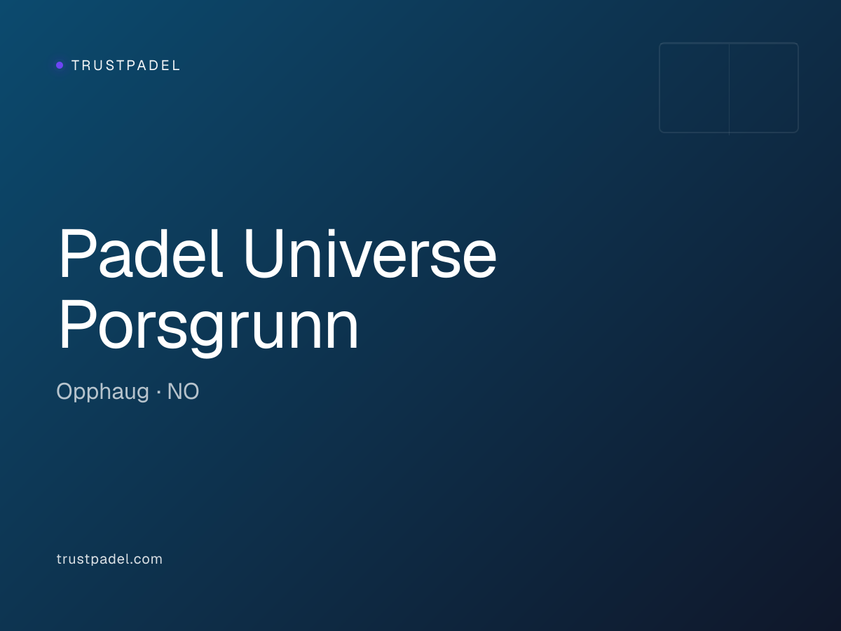 Padel Universe Porsgrunn padel club