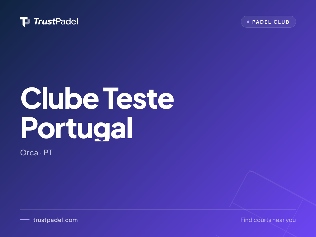 Clube Teste Portugal padel club
