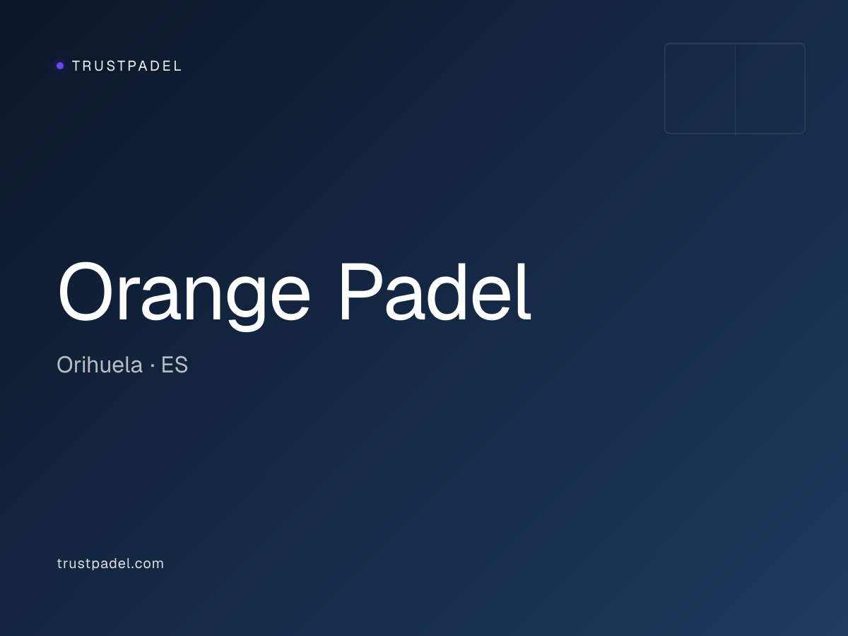 Orange Padel padel club