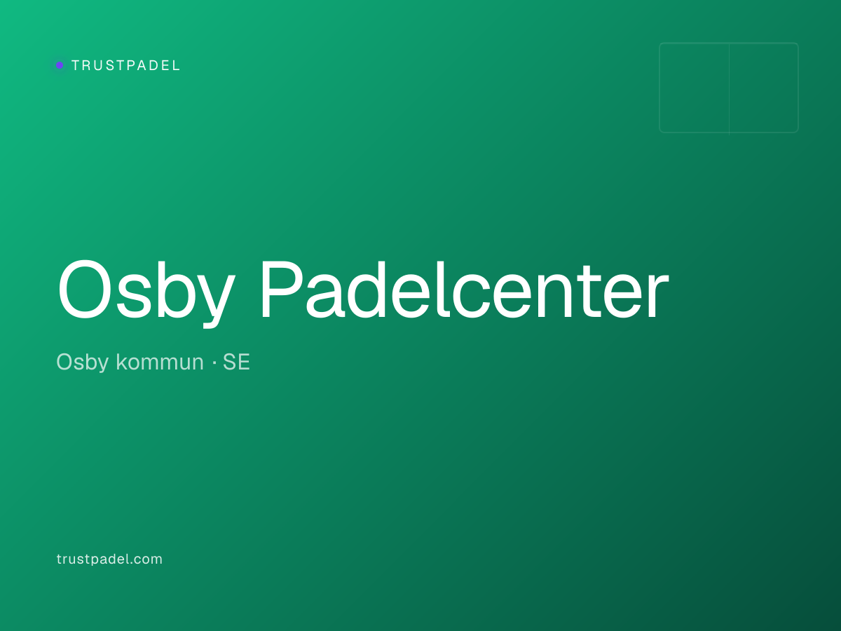 Osby Padelcenter padel club