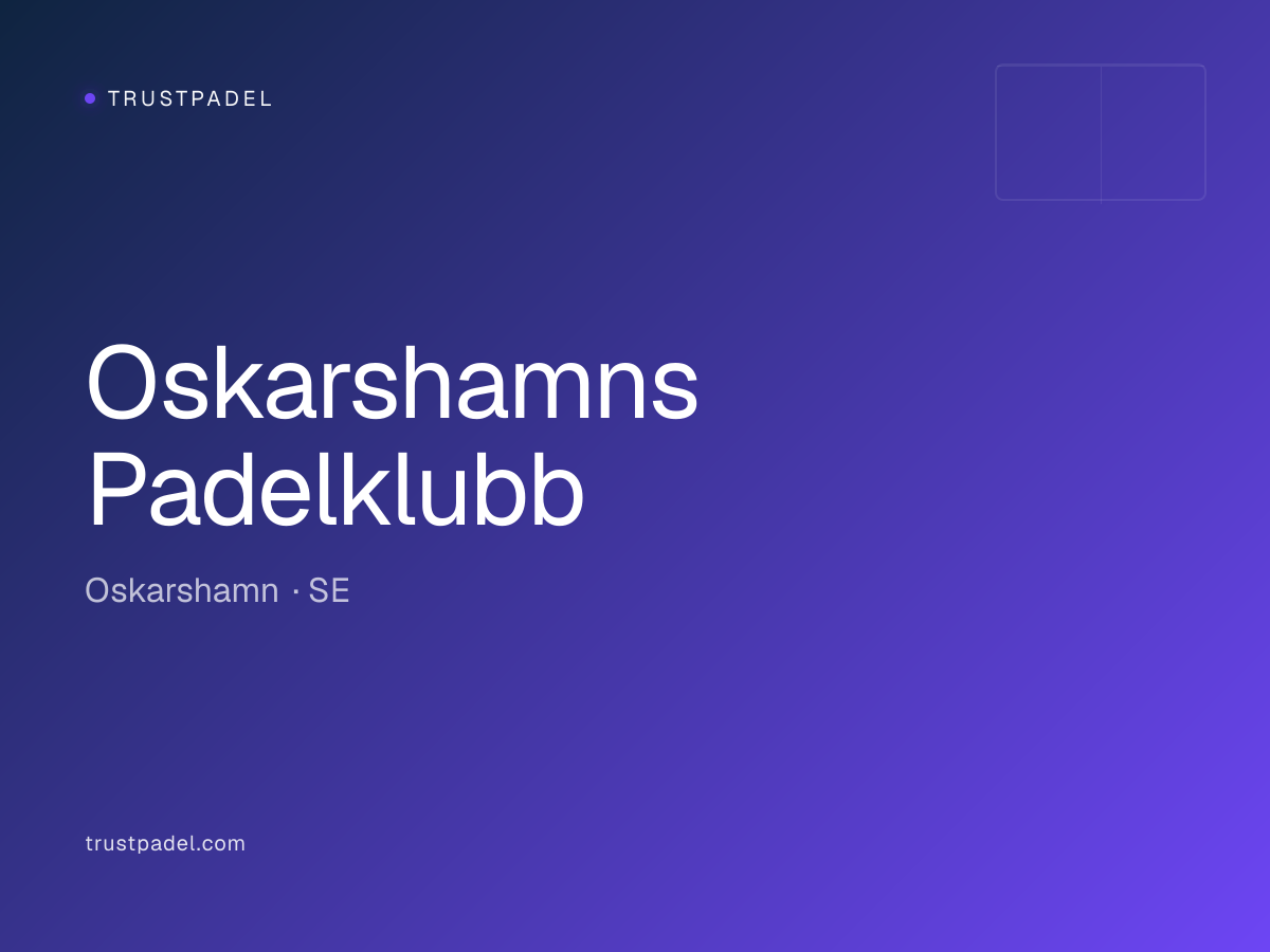 Oskarshamns Padelklubb padel club