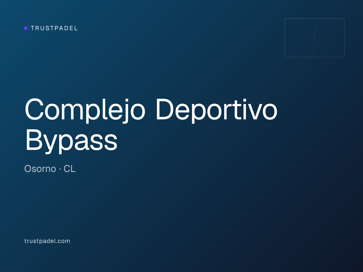 Complejo Deportivo Bypass padel club