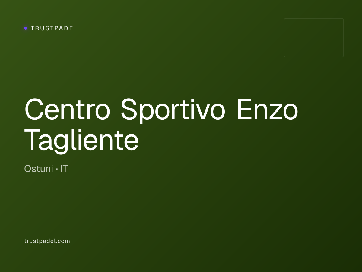 Centro Sportivo Enzo Tagliente padel club