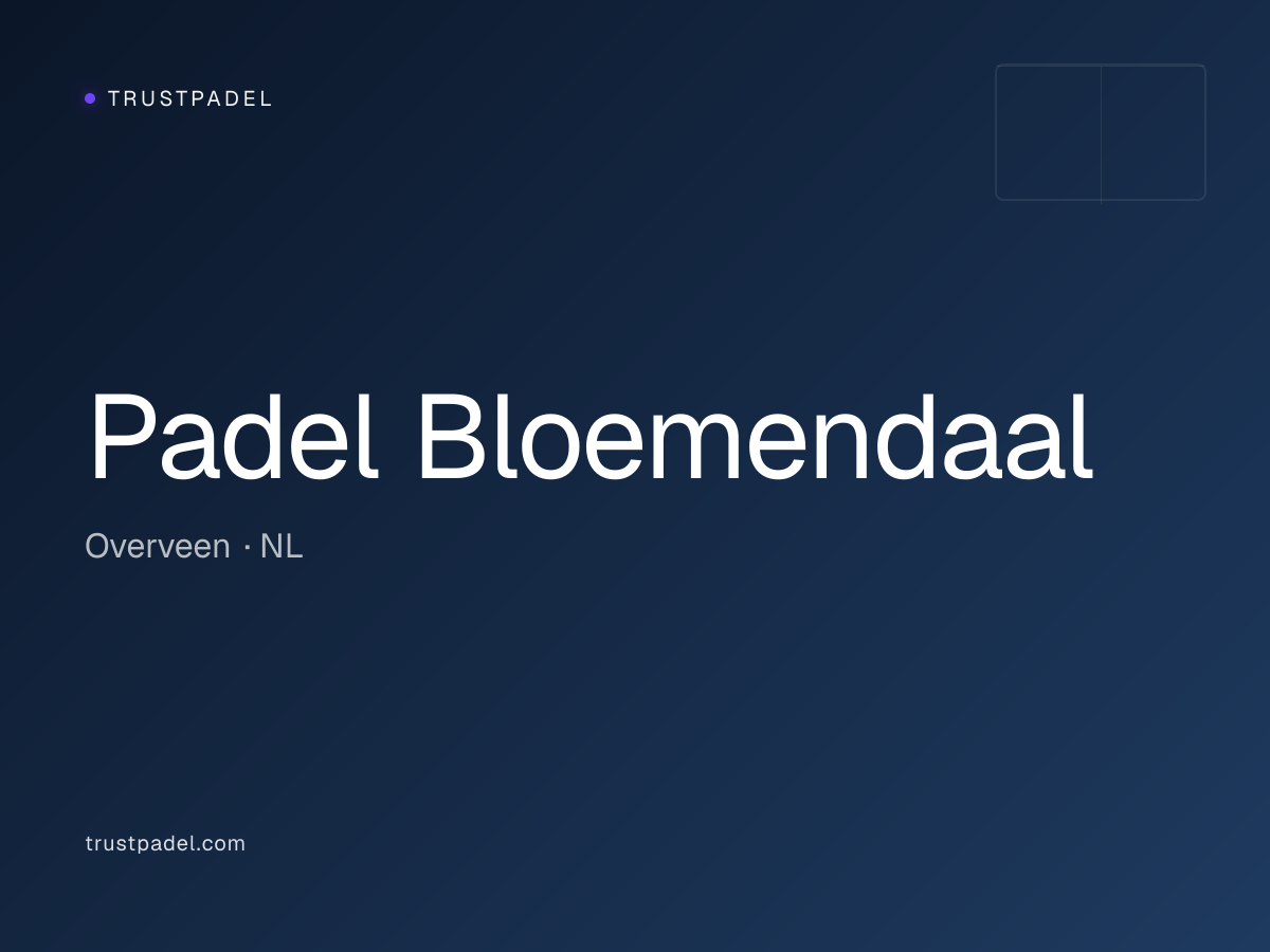 Padel Bloemendaal padel club
