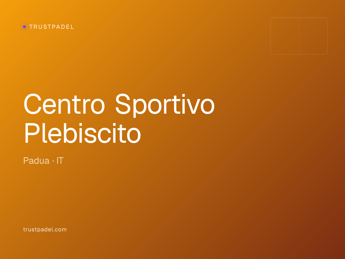 Centro Sportivo Plebiscito padel club