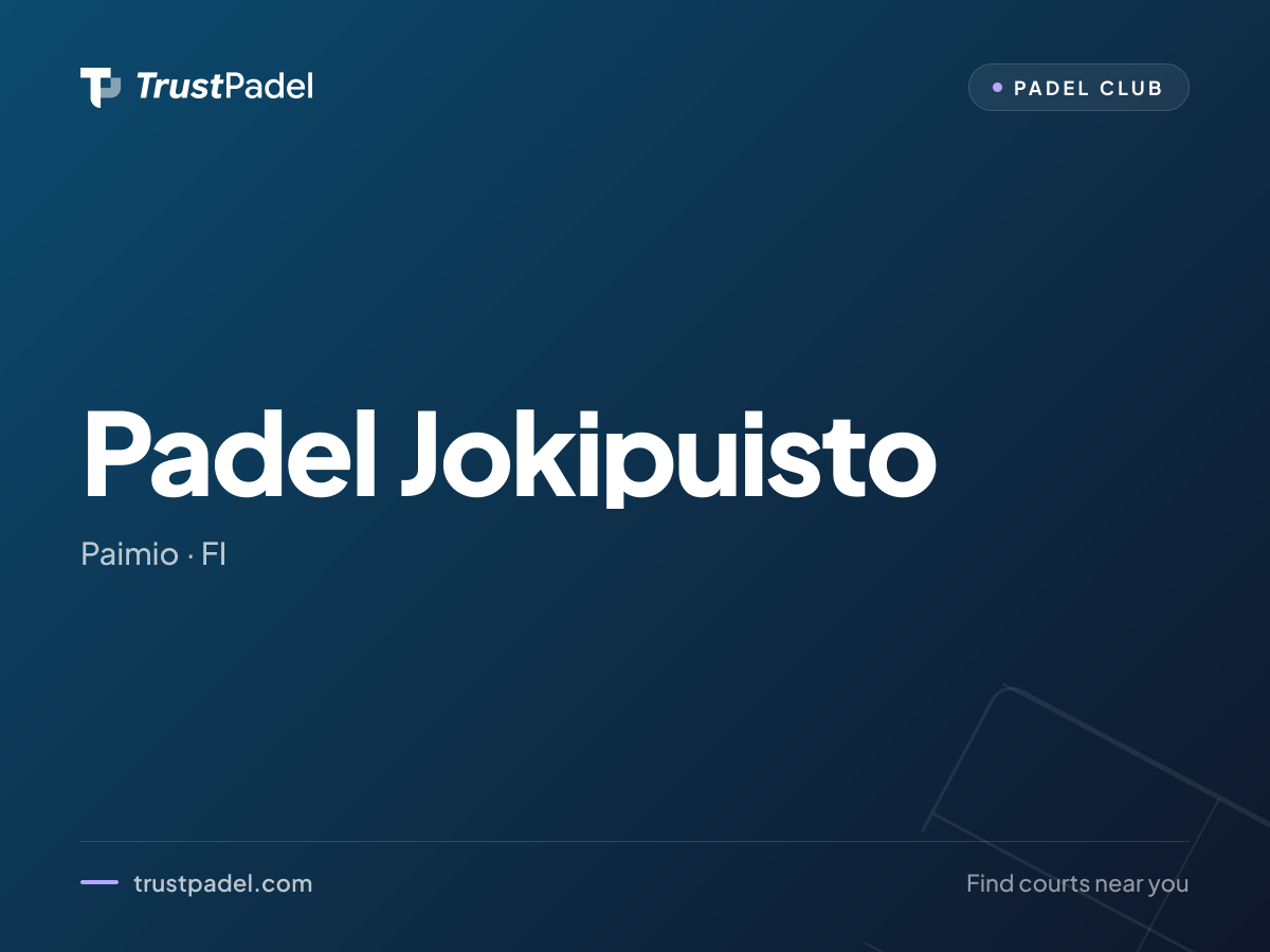 Padel Jokipuisto padel club