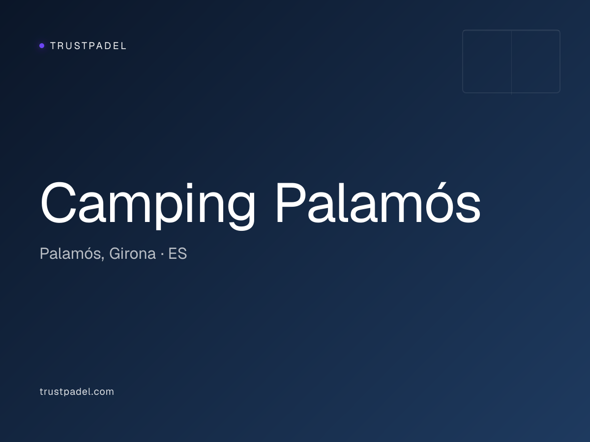 Camping Palamós padel club
