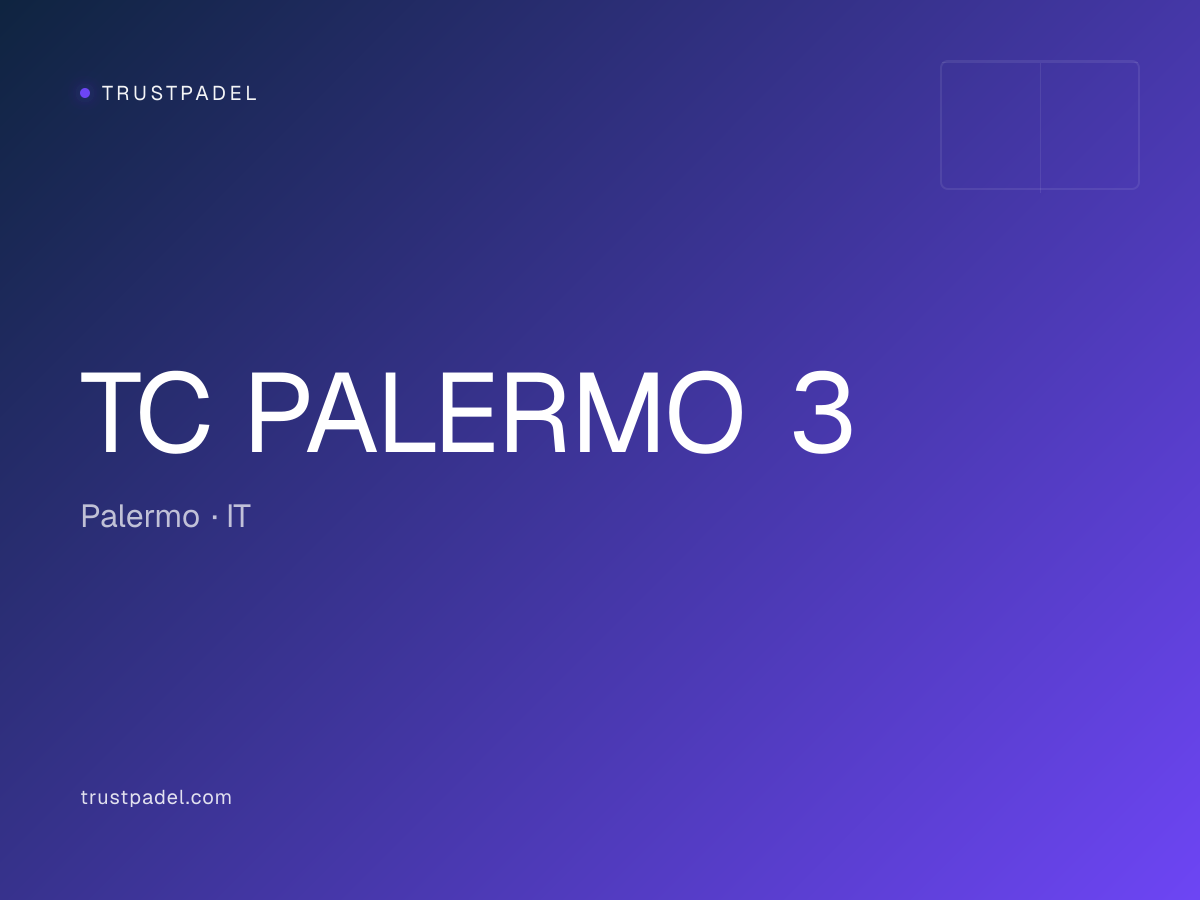 TC PALERMO 3 padel club