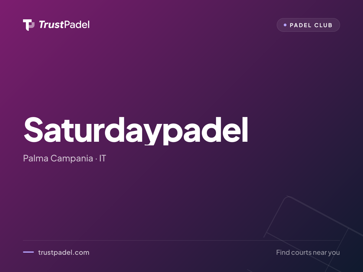 Saturdaypadel padel club