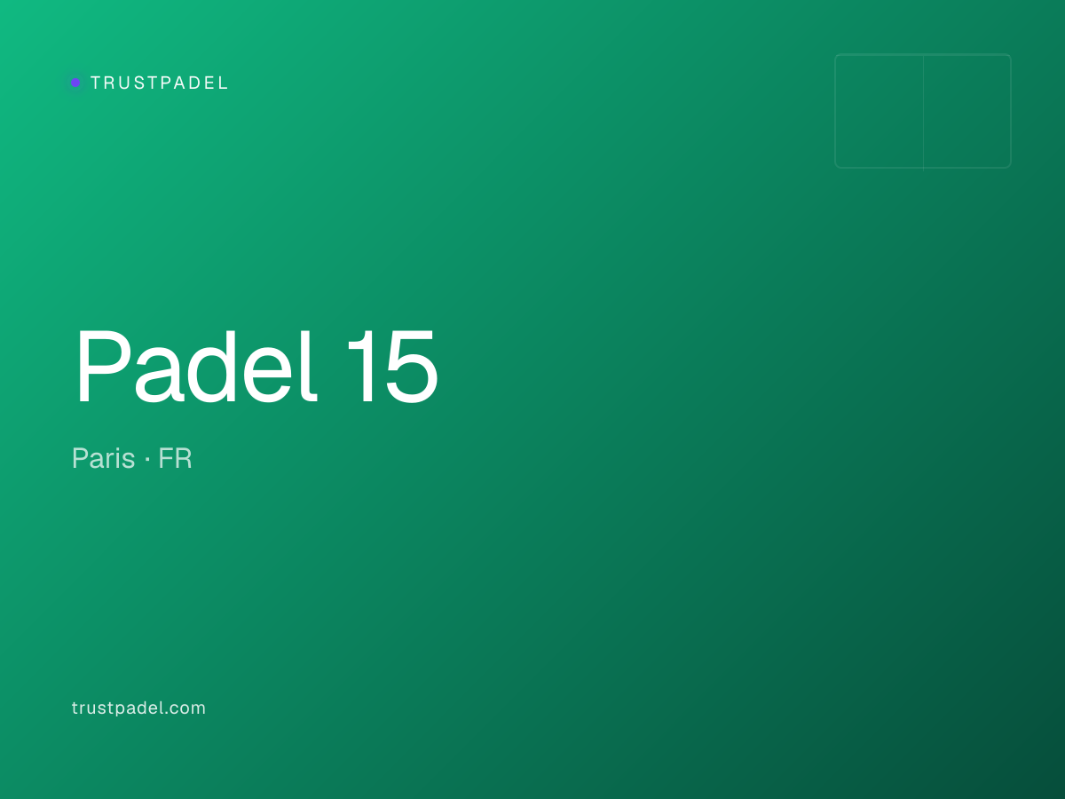 Padel 15 padel club