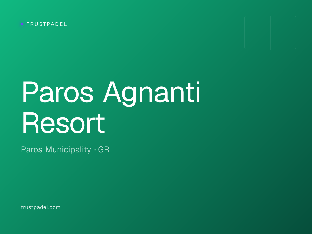Paros Agnanti Resort padel club
