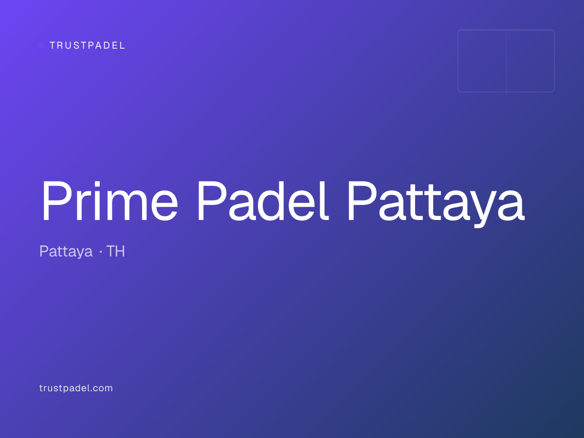 Prime Padel Pattaya padel club