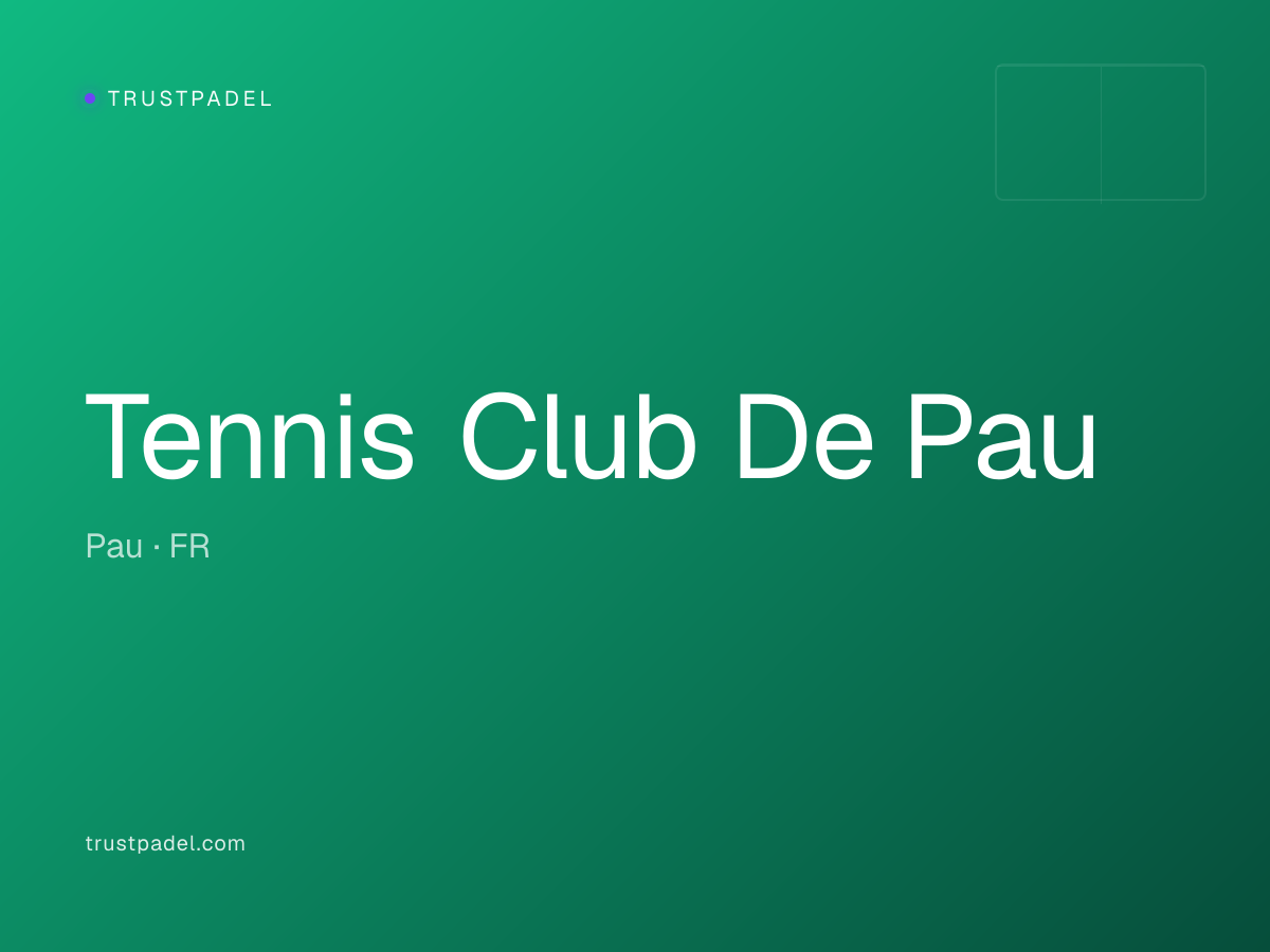 Tennis Club De Pau padel club