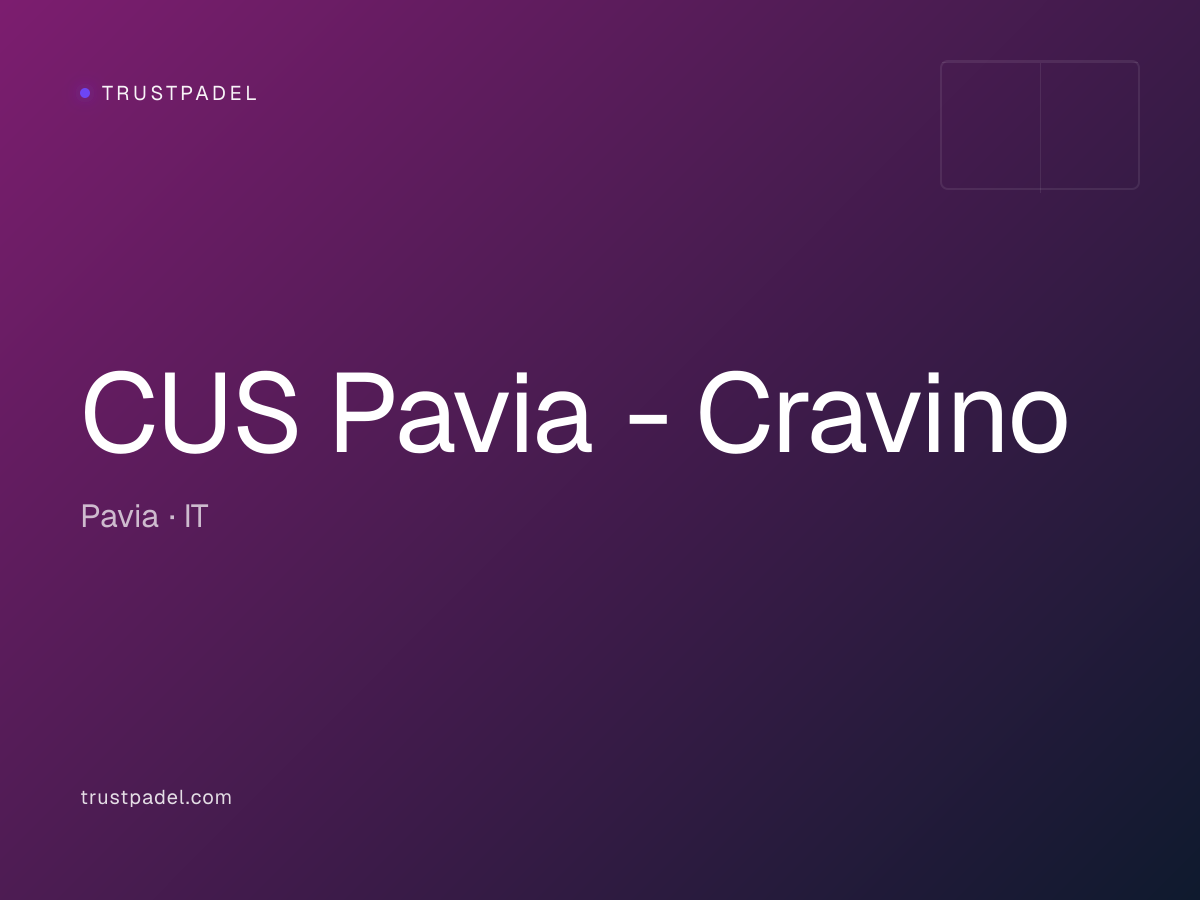 CUS Pavia - Cravino padel club