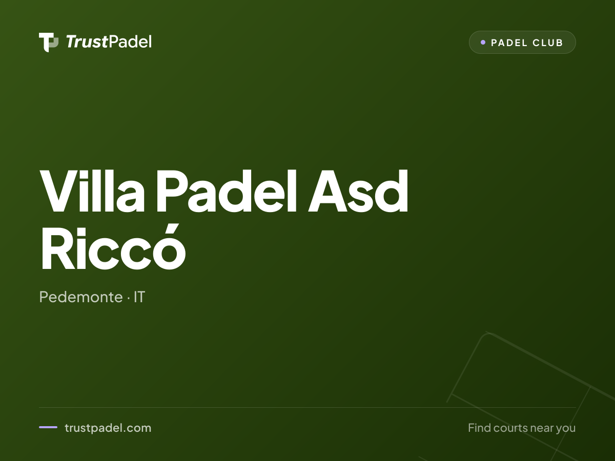 Villa Padel Asd Riccó padel club