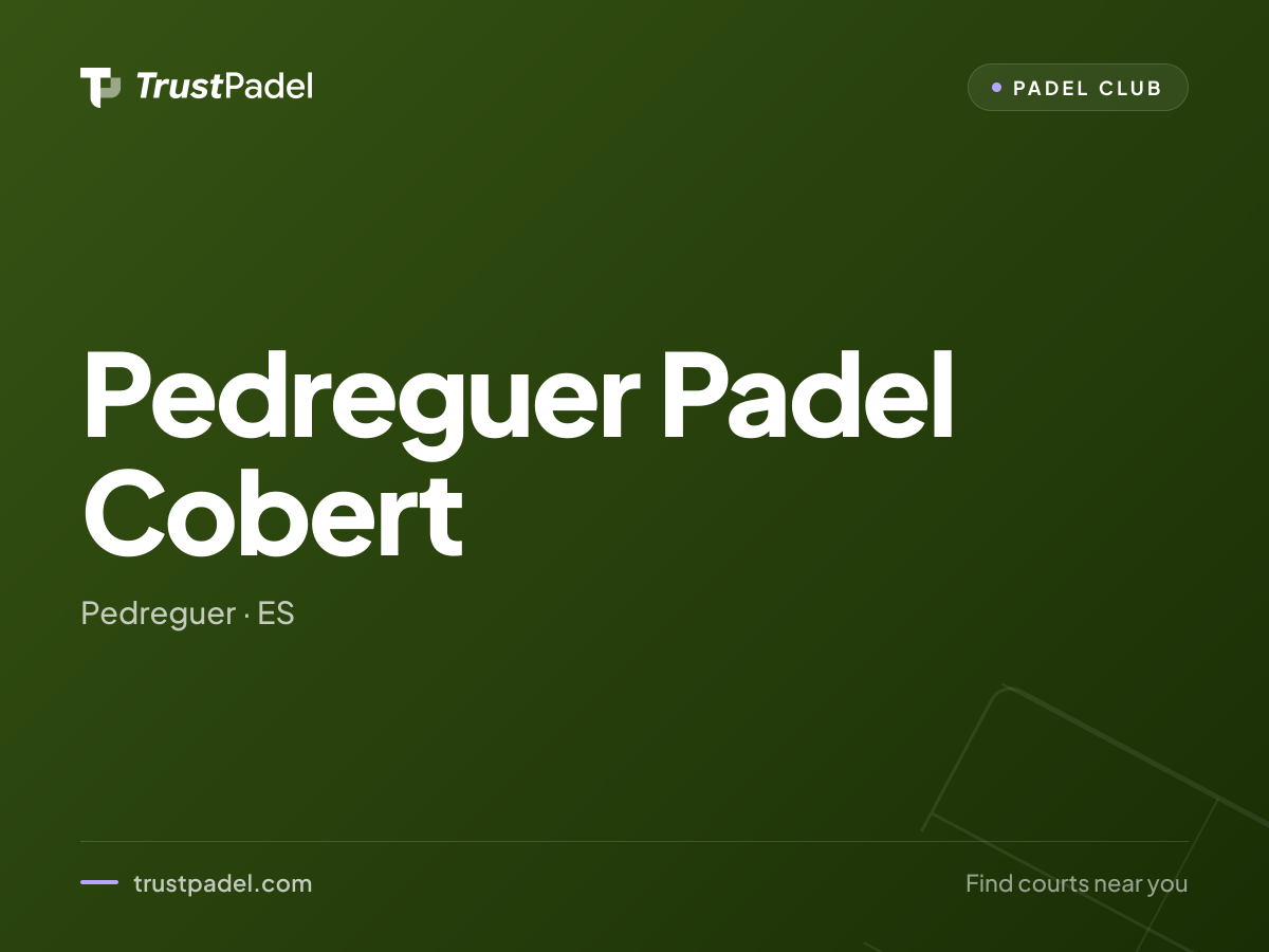 Pedreguer Padel Cobert padel club
