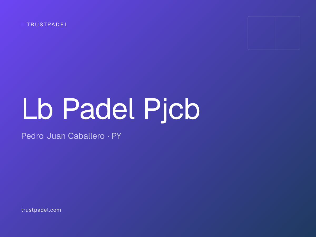 Lb Padel Pjcb padel club