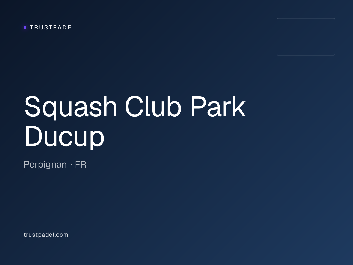 Squash Club Park Ducup padel club