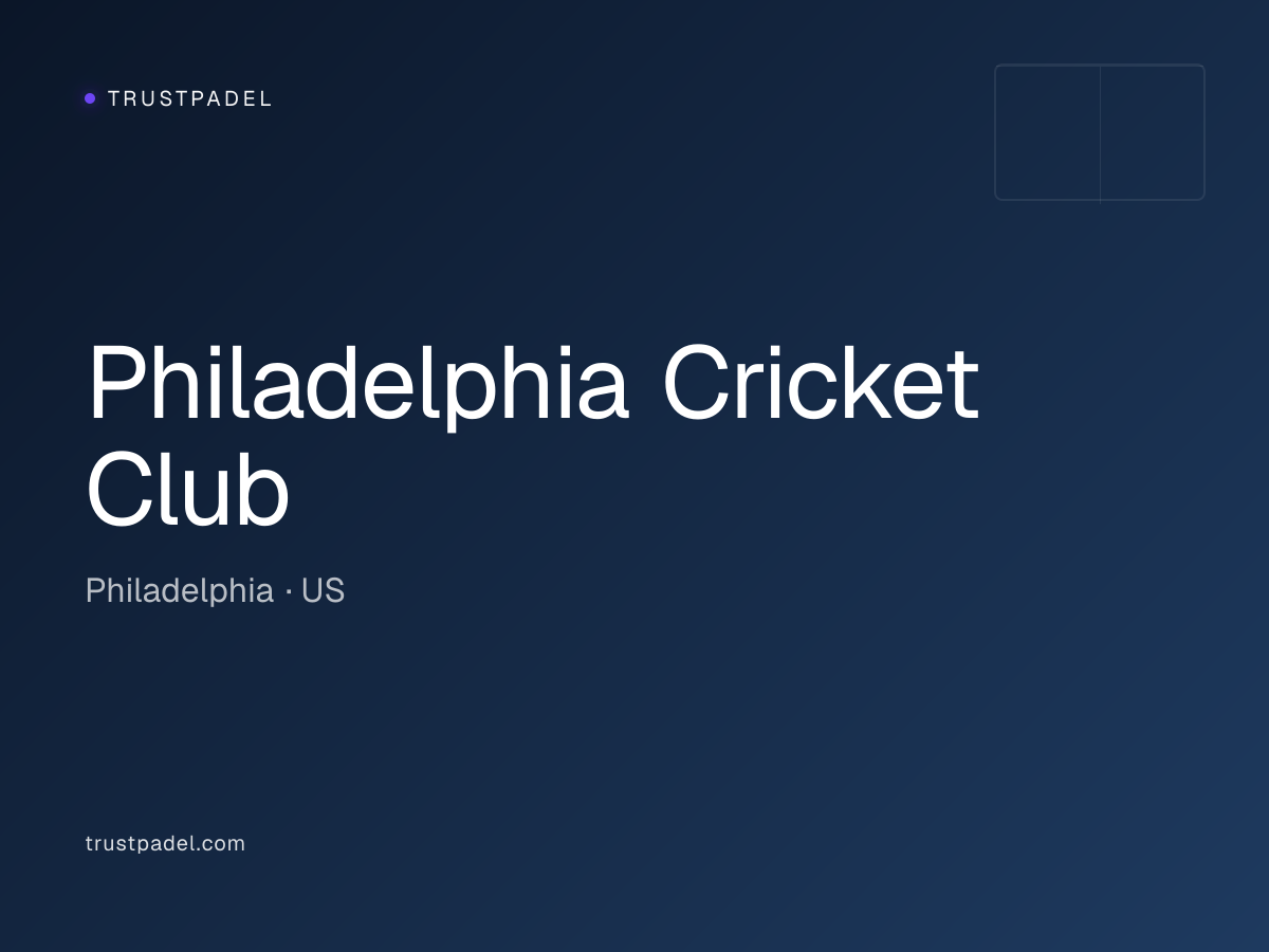 Philadelphia Cricket Club padel club