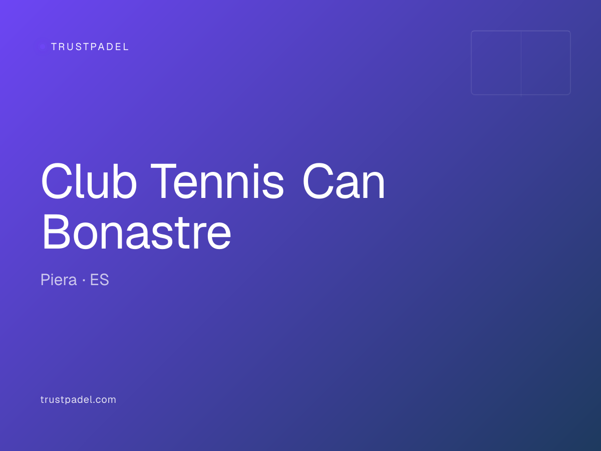 Club Tennis Can Bonastre padel club