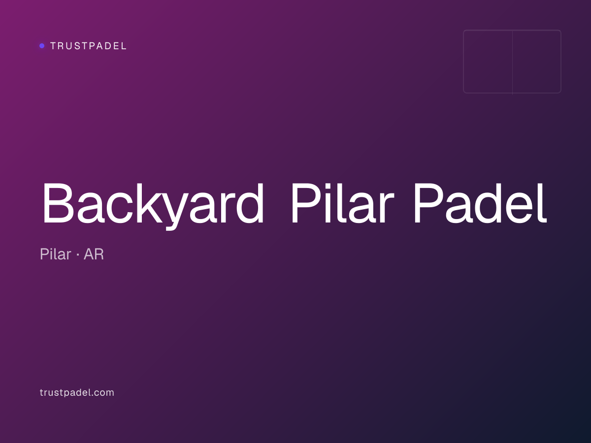 Backyard Pilar Padel padel club