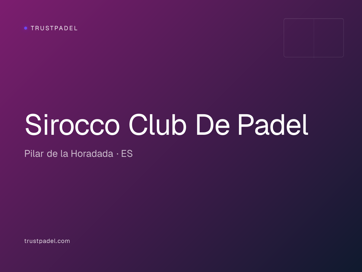 Sirocco Club De Padel padel club
