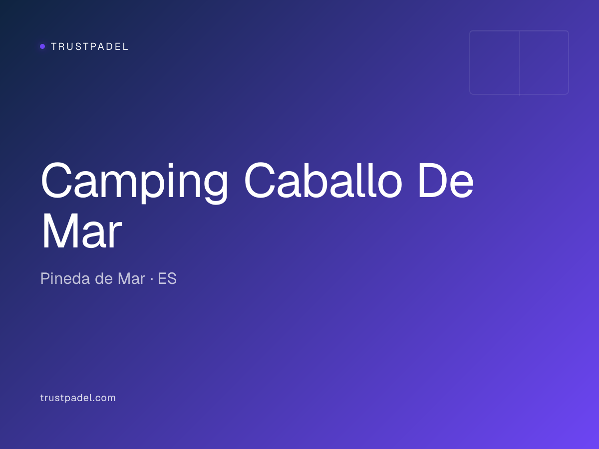 Camping Caballo De Mar padel club
