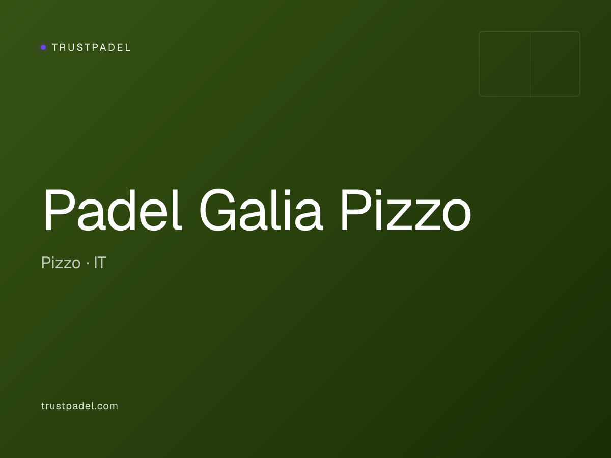 Padel Galia Pizzo padel club