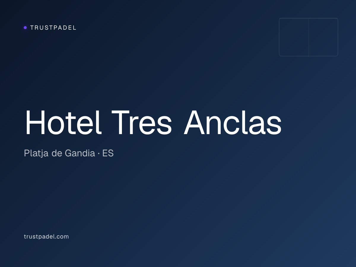 Hotel Tres Anclas padel club
