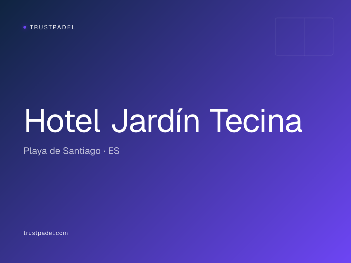 Hotel Jardín Tecina padel club