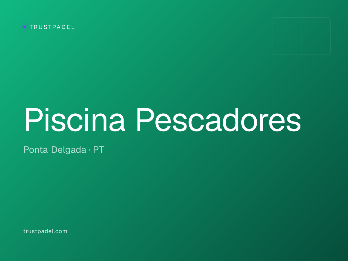 Piscina Pescadores padel club