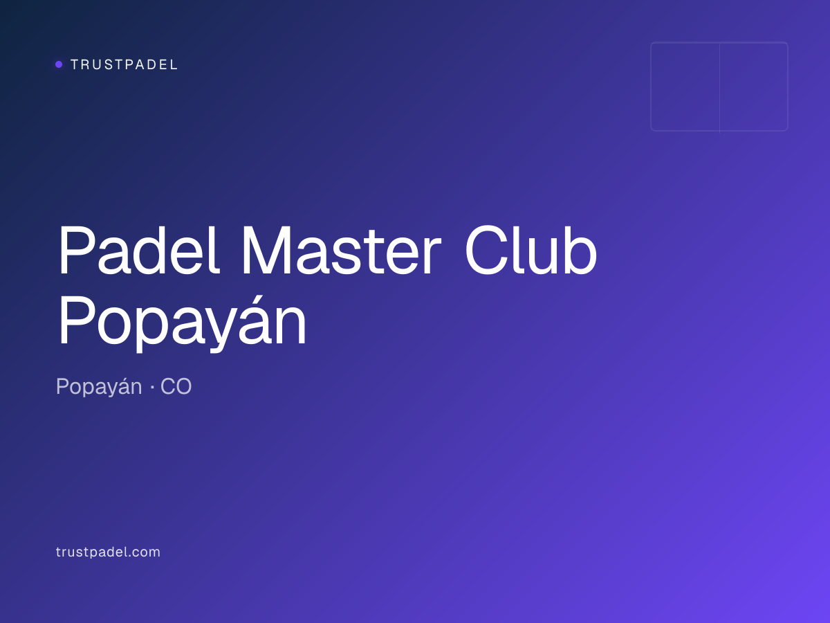 Padel Master Club Popayán padel club