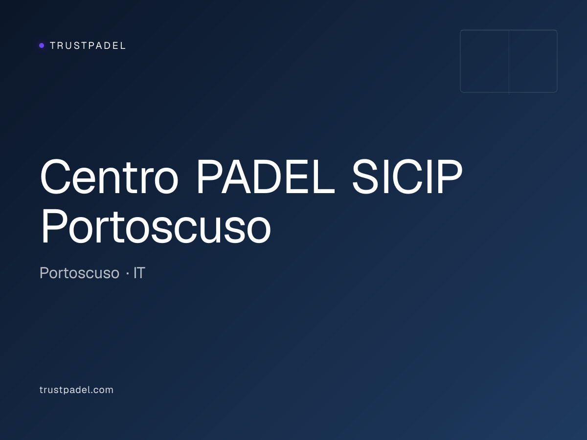Centro PADEL SICIP Portoscuso padel club