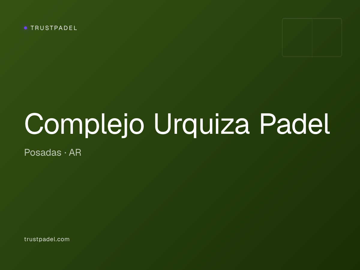 Complejo Urquiza Padel padel club