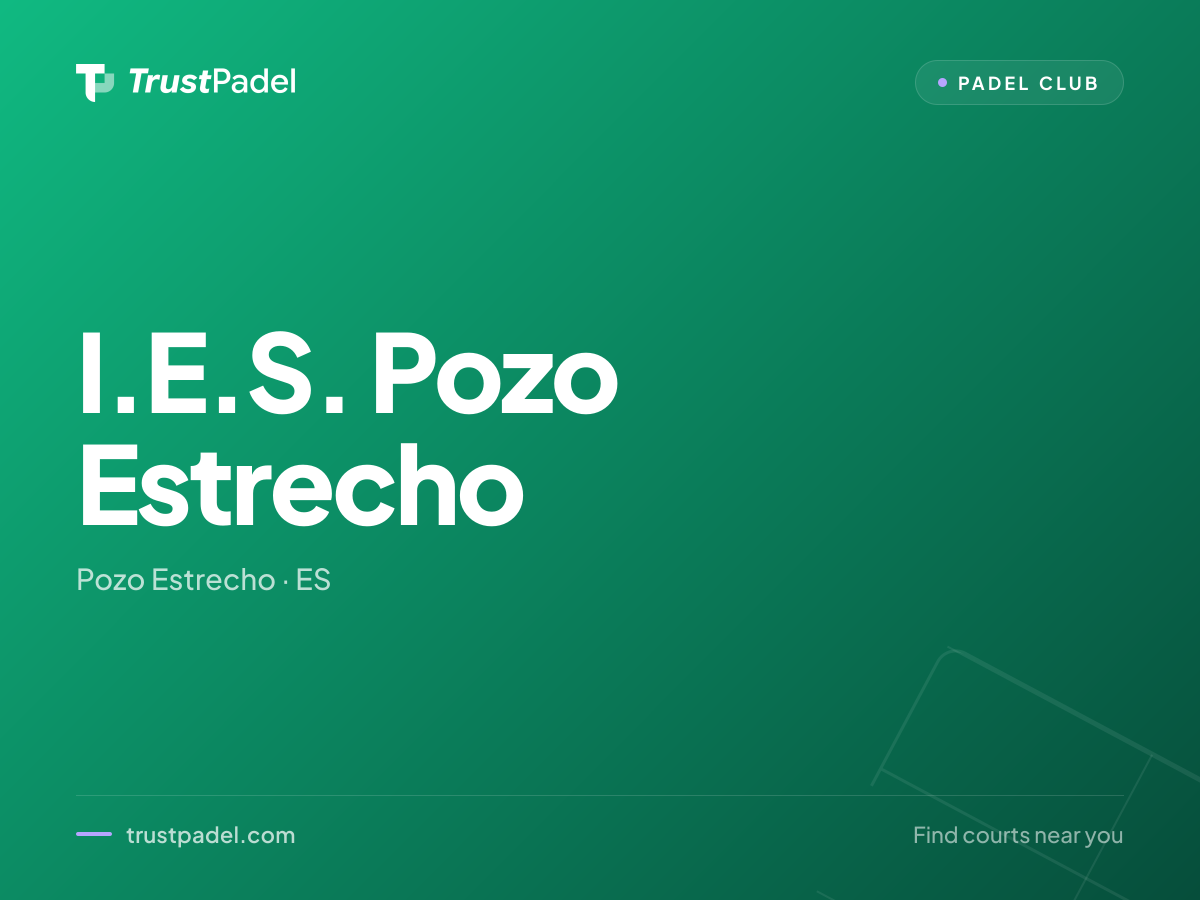 I.E.S. Pozo Estrecho padel club