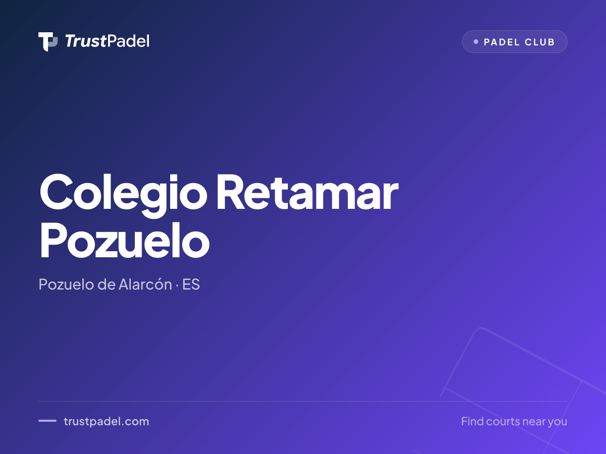 Colegio Retamar Pozuelo padel club