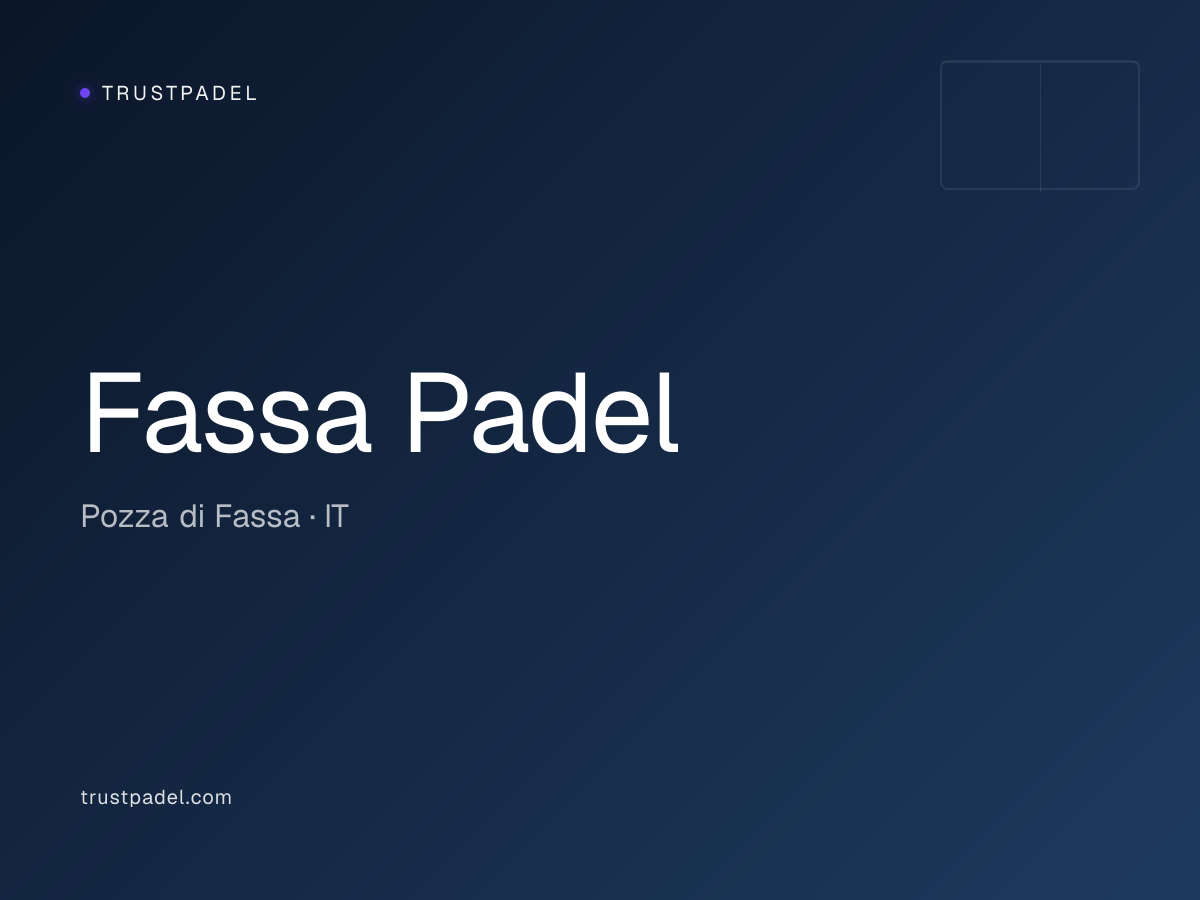 Fassa Padel padel club