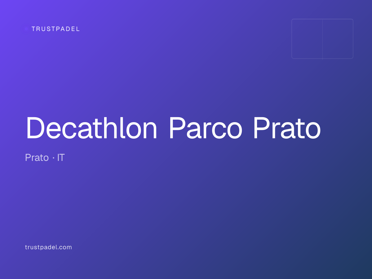 Decathlon Parco Prato padel club