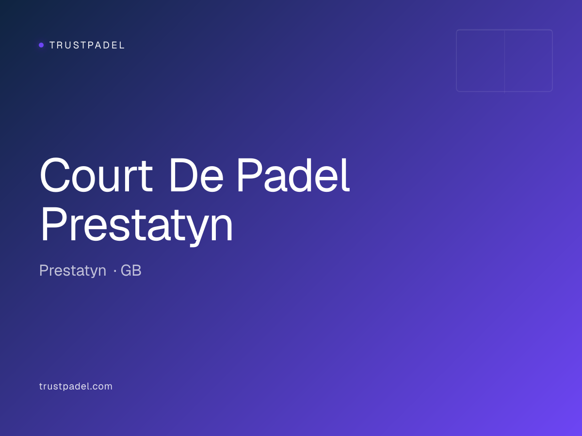 Court De Padel Prestatyn padel club