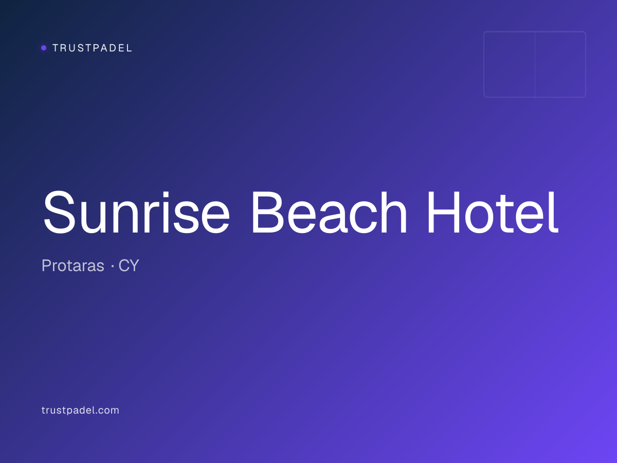 Sunrise Beach Hotel padel club