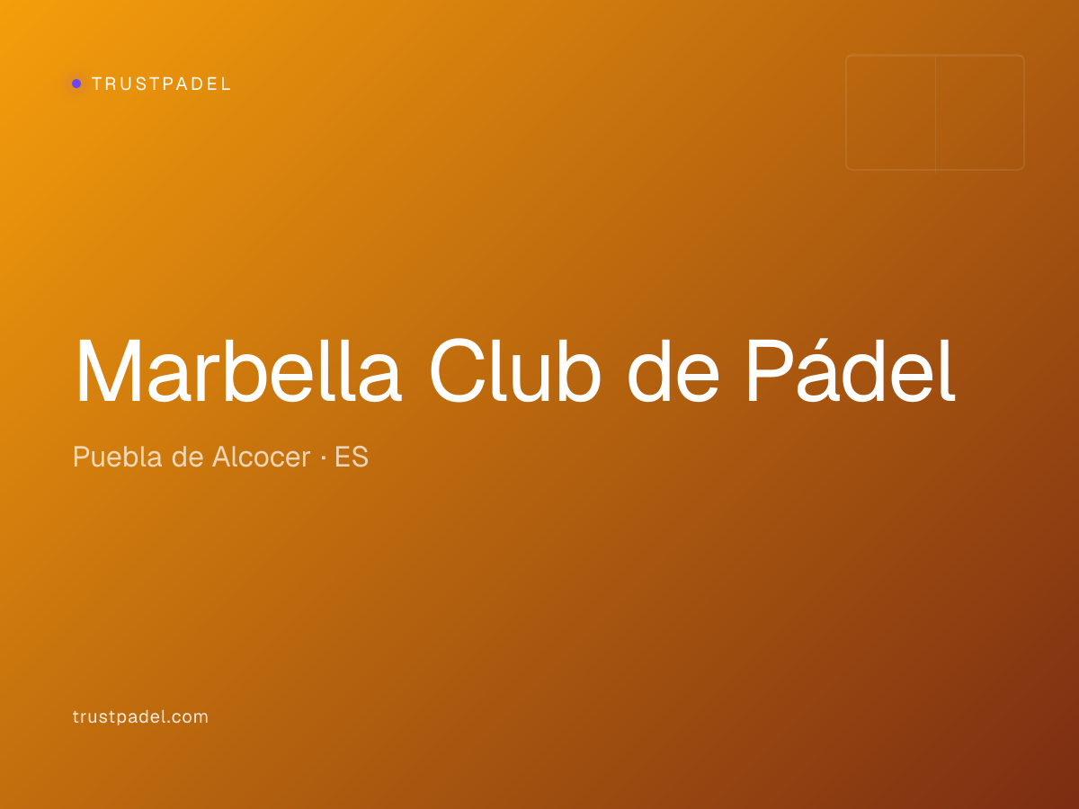 Marbella Club de Pádel padel club